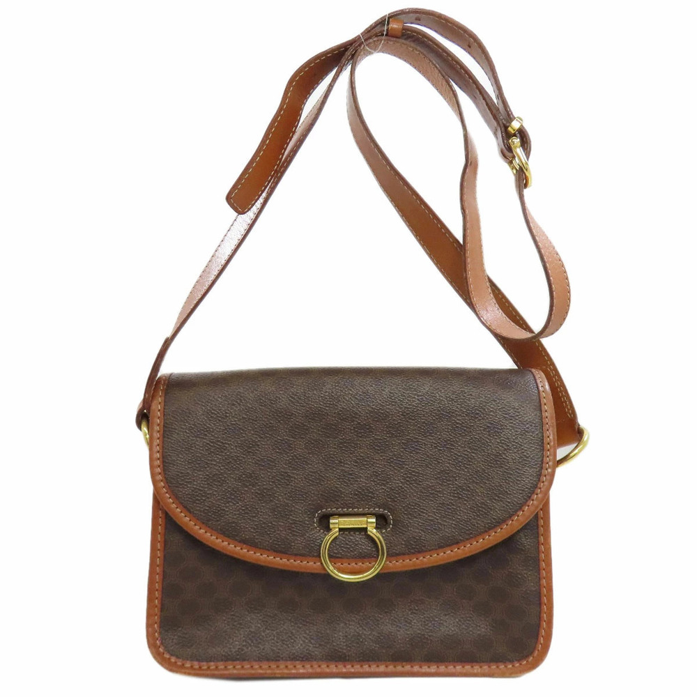 Celine Macadam Leather Brown Shoulder Bag - Picture 11 of 11